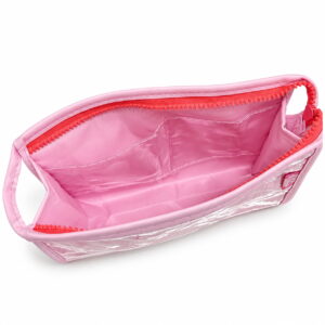 Necessaire Emborrachada Rosa "HOJE TEM TUDO PARA SER LINDO" 23x6x16cm - FLORIE - UND
