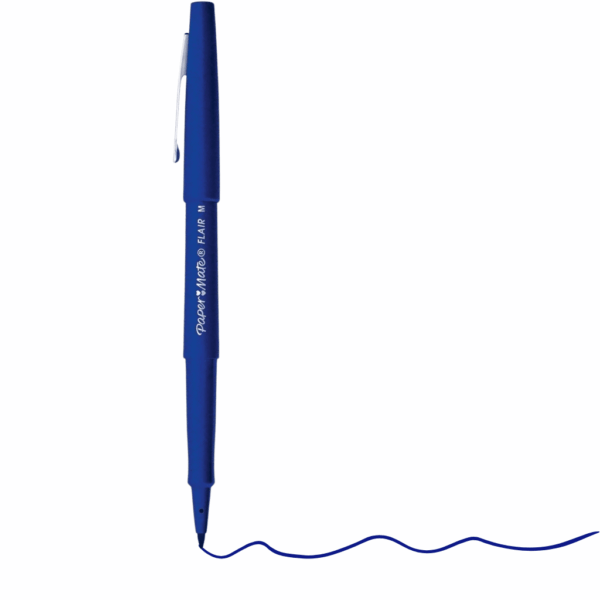 Caneta Flair Média AZUL - PAPER MATE - BLISTER 1 UND