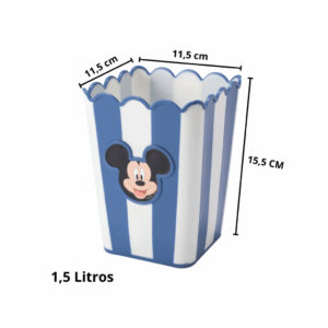 Balde de Pipoca Quadrada Mickey Disney 1,5L - PLASÚTIL - UND
