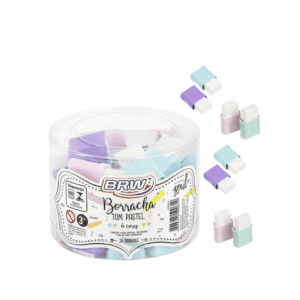 Borracha Pastel c/ Capa Plástica - BRW - POTE 24 UND
