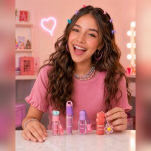 Make Lip Oil Glitter 6,5ml c/ Acessório - BRILHAE - UND