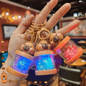 Chaveiro Capivara Bolinhas c/ Led - UND