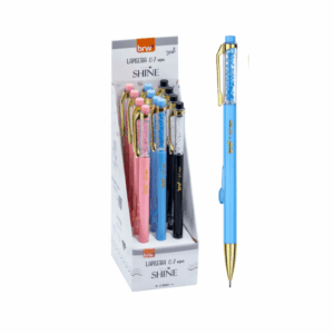 Lapiseira Plástica 0.7mm Shine Pedrinhas - BRW - CX 12 UND