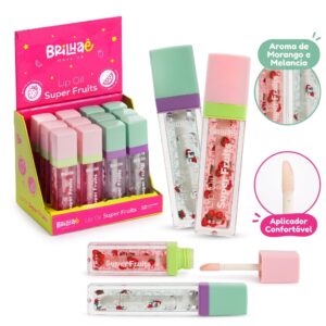 Make Lip Oil Super Fruits com Aroma de Fruta 9,5ml - BRILHAE - UND