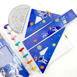 Kit Réguas Geométricas Astronauta