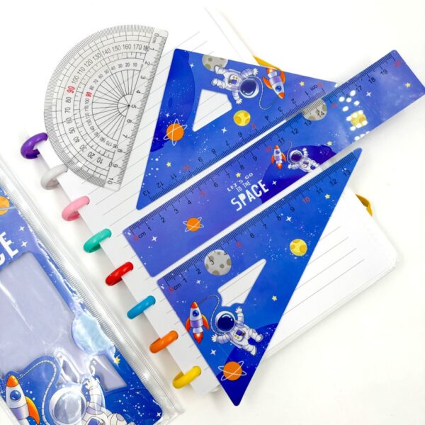 Kit Réguas Geométricas Astronauta
