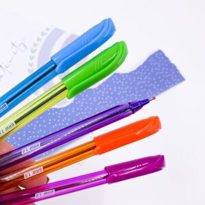 Caneta Esferográfica Colorida  Neon 1.0mm Sortidas BRW