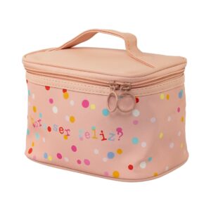 Necessaire Viagem Salmão "BORA SER FELIZ?" 19x12,5x13cm - FLORIE - UND