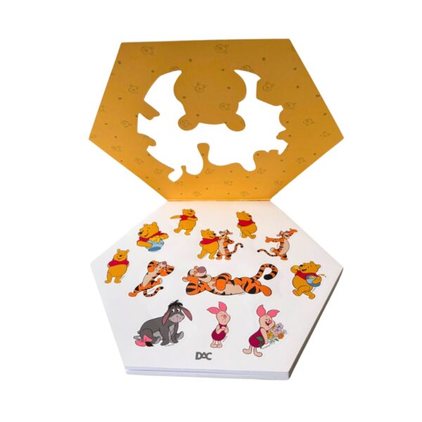 Caderno de Adesivos 20 Fls com 200 Adesivos Ursinho Pooh Disney - DAC