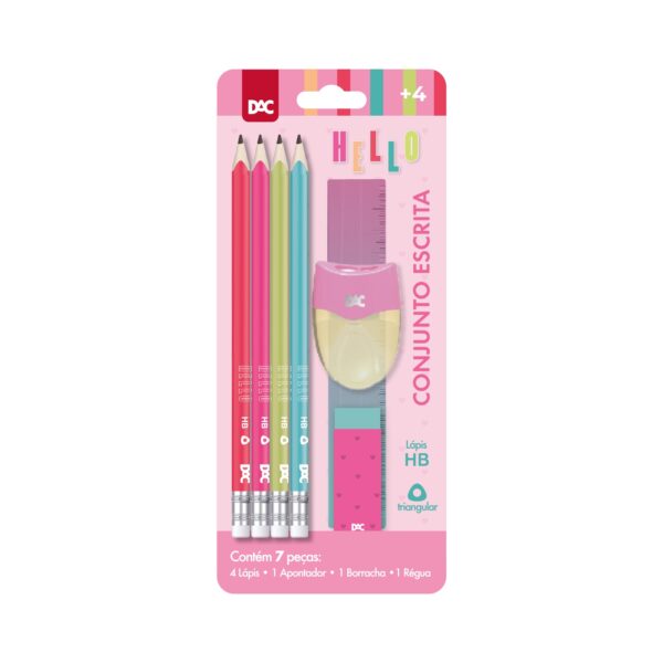 Conjunto de Escrita 7 Peças Hello - DAC
