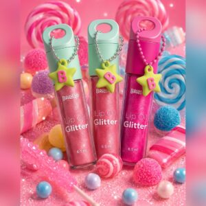 Make Lip Oil Glitter 6,5ml c/ Acessório - BRILHAE - UND
