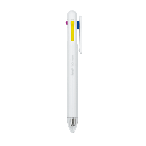Caneta Esferográfica 1.0mm 4 Cores Pastel BRW