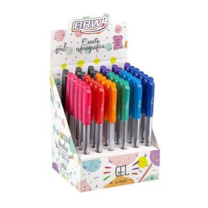 Caneta esferográfica gel 1.0mm - BRW - UND
