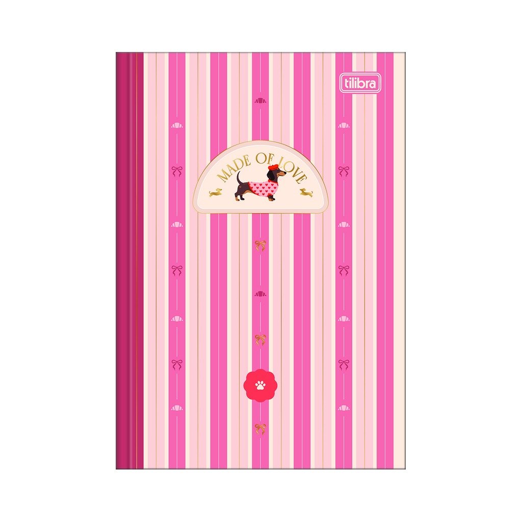 Caderno Brochura Capa Dura 1/4 Brownie Dog 14x20cm 80 Fls - TILIBRA - UND