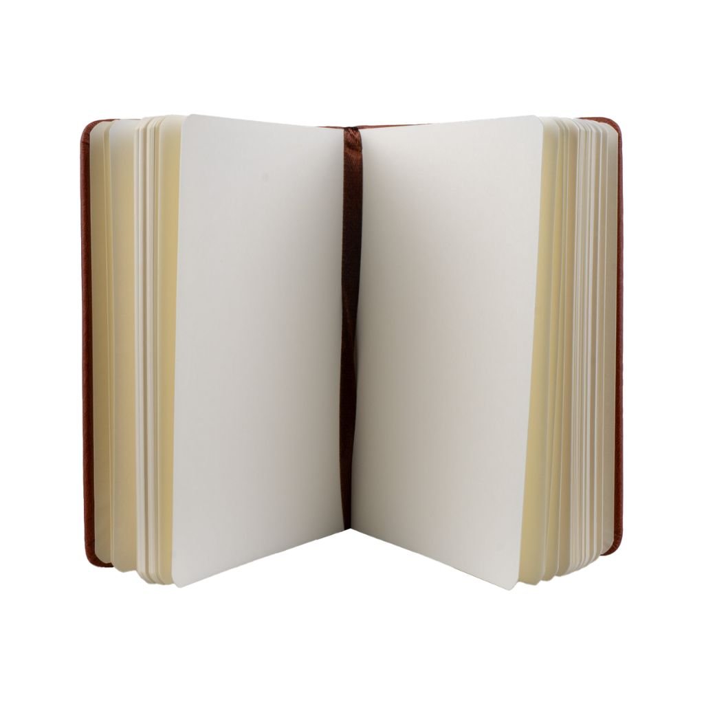Caderneta A6 sketchbook s/ Pauta MARROM 14,5x9,5cm 96Fls - YINS PAPER - UND