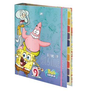 Fichário Universitário com Elástico Bob Esponja DAC