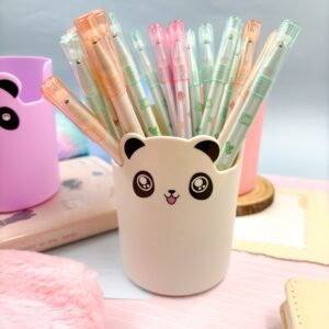 Copinho Porta Canetas c/ Suporte Celular Panda - BRANCO