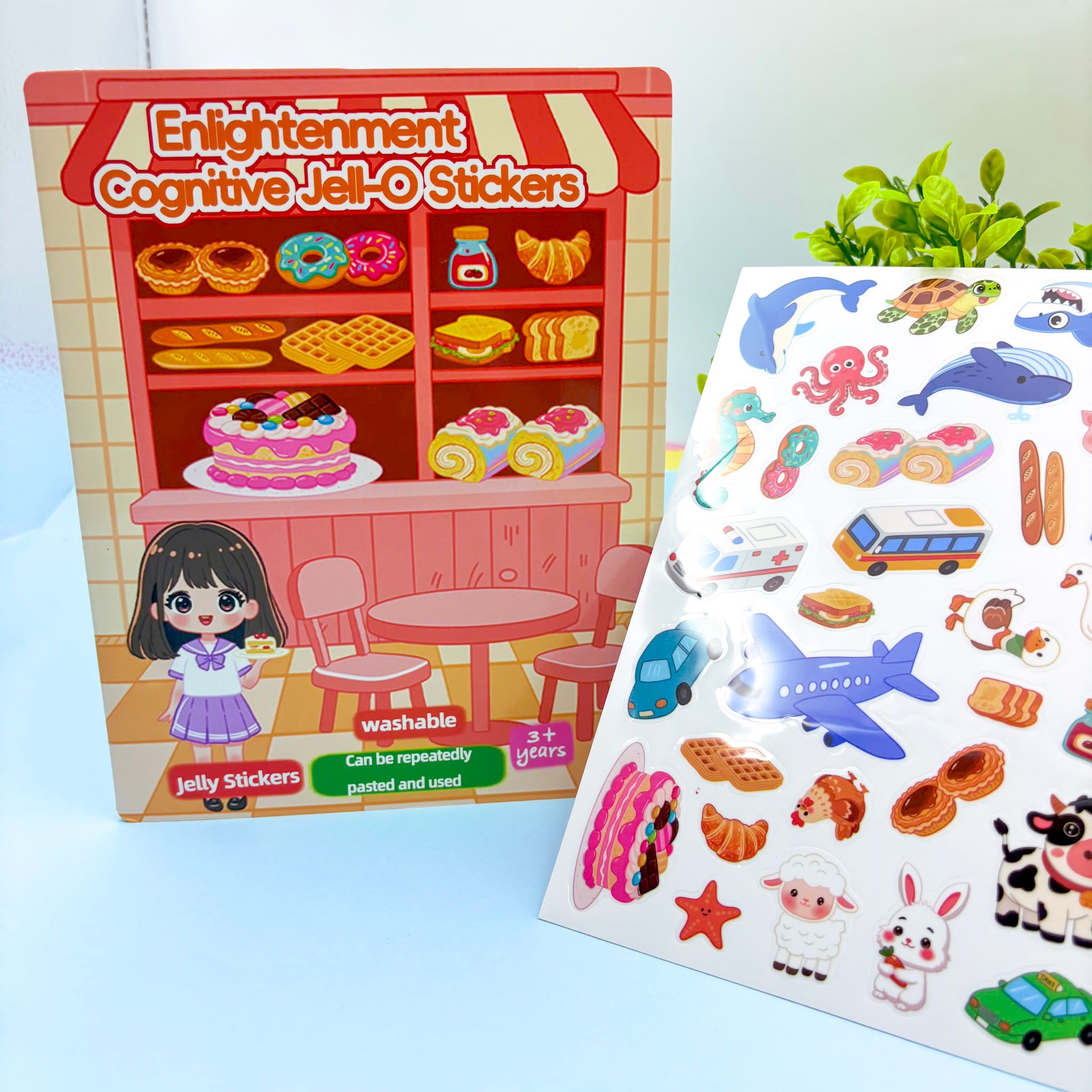 Kit Cenário Educativo Adesivo Gelatina Padaria + Diversos - IMPORTADO - UND