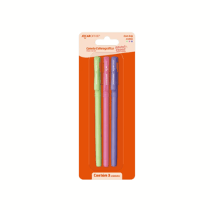 Caneta Esferográfica Pastel Trend 1.0mm Jocar Office - Blister 3 Und