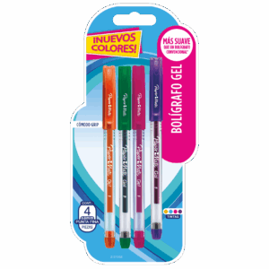 Caneta Papermate Gel Econogel - Blister c/4 Sortido