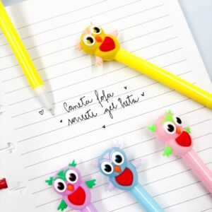 Caneta Fofa Coruja Love - PACOTE 6 UND