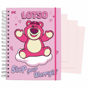 Caderno Smart Universitário 15 Divisórias Ursinho Lotso 140 fls - DAC