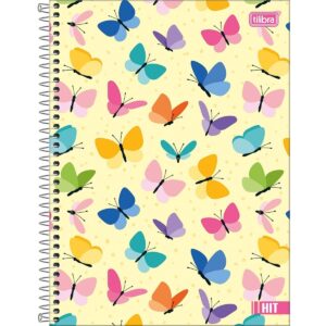 Caderno Espiral Capa Dura Universitário 1 Matéria Hit Feminino Tilibra