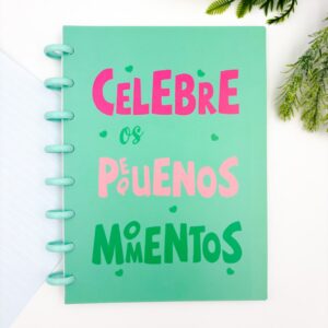 Caderno de Disco Frases A5 80 Fls/8 discos - 15x21,2cm - IMPORTADO - UND