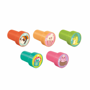 Carimbo Autotintado Animaloucos Comidinhas Tris - Blister 5 Und