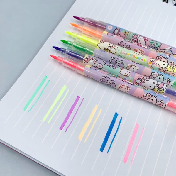 Marca Texto 2 Pontas Hello Kitty - BLISTER