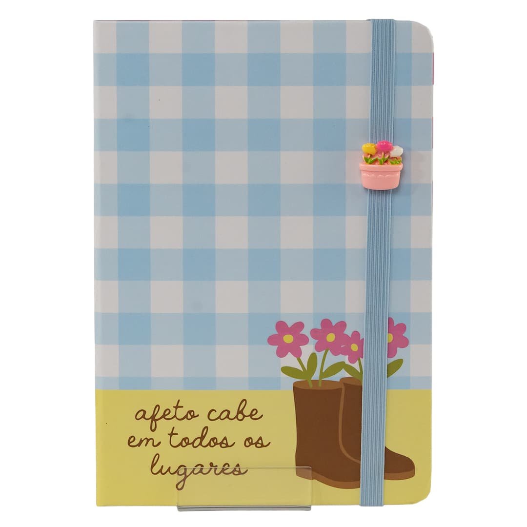 Caderno Capa Dura Pautado Delicate Sortido 21x15x2cm - FLORIE - UND