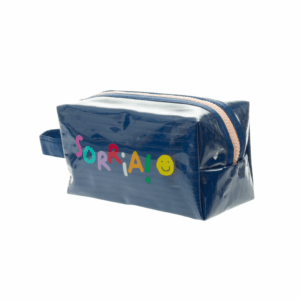 Necessaire Bauzinho Emborrachada Azul SORRIA 10x18x9cm - FLORIE - UND