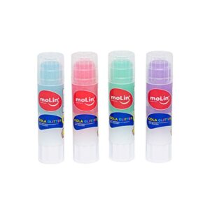 Cola Bastão Glitter 8g MOLIN - Cx 12 UNID