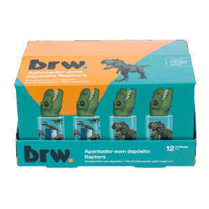 Apontador c/ Depósito e Ponteira Raptors - BRW - UND