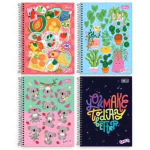 Caderno Universitário Espiral 10 M 160 fls SPICE FEMININO - TILIBRA - UND