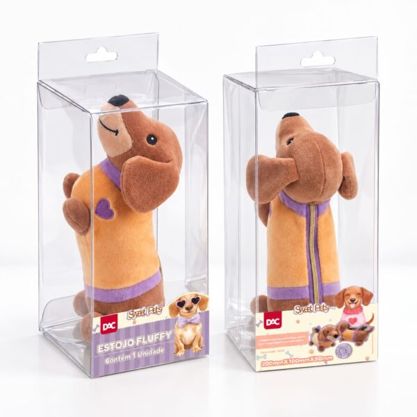 Estojo Fluffy Trendy Dachshund Cachorro Salsicha - DAC