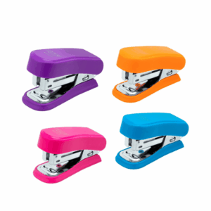 Grampeador Plástico Mini p/ 20 Folhas Neon - BRW - 4 UND