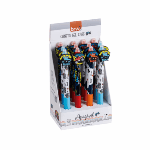 Caneta Esferográfica Gel Apagável 0,7 mm Cars - BRW - CX 12UND