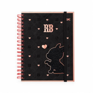 Caderno Smart Colegial Rebecca Bonbon Preto 80 Fls - DAC
