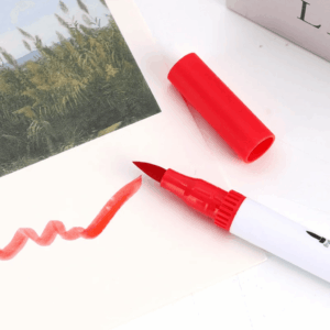 Caneta BRUSH + FINE LINER Marcador Ponta Dupla - BLISTER 12 UND