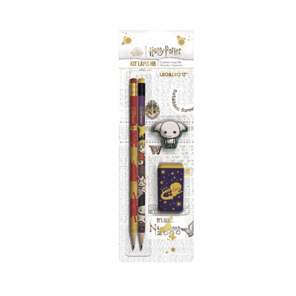 Kit Escolar Harry Potter 4 Peças - LEO E LEO - BLISTER