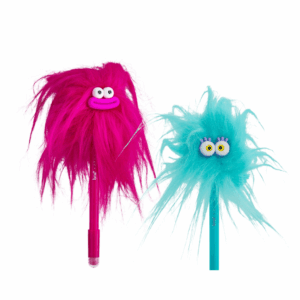 Caneta Esferográfica Gel Apagável 0,7 mm Cabeluda Crazy Fluffles - BRW - UND