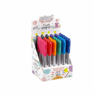 Caneta esferográfica gel 1.0mm - BRW - DISPLAY 36 UND