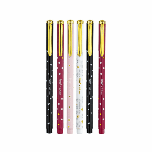 Caneta Esferográfica  0.7mm Unic Stamp - BRW - DISPLAY 30 UND