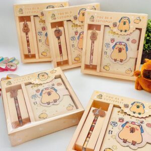 Kit Presenteável Caderno Luxo + Caneta Capivara