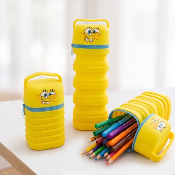 Estojo Retrátil Magic 2 em 1 Silicone Bob Esponja Nickelodeon - DAC