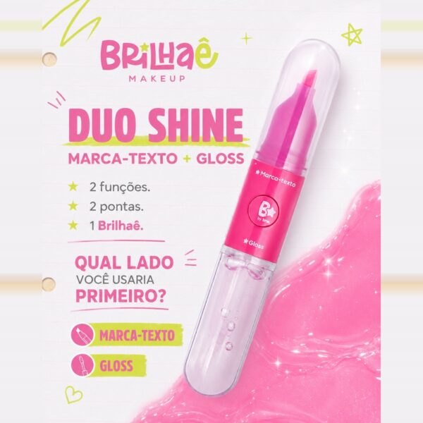 Make Marca-Texto + Lip Gloss Duo Shine - BRILHAE - UND