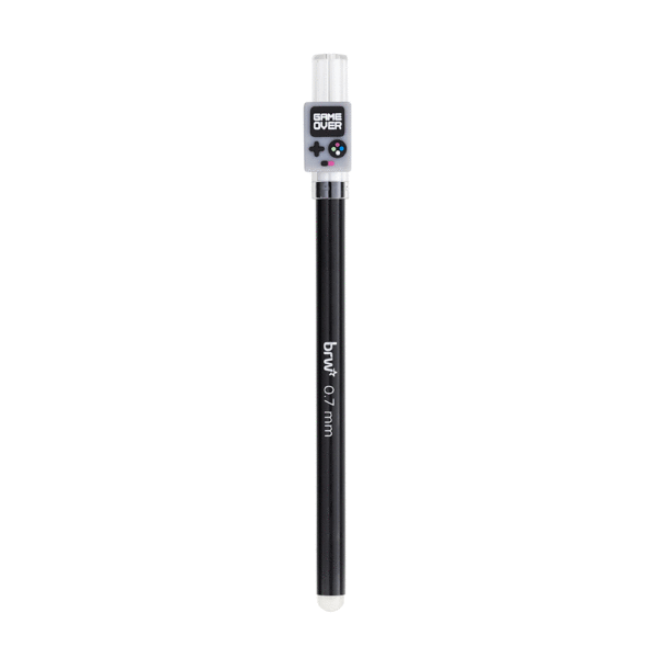 Caneta Gel Esferográfica Apagável 0.7mm Gamer BRW - Cx 12 Und