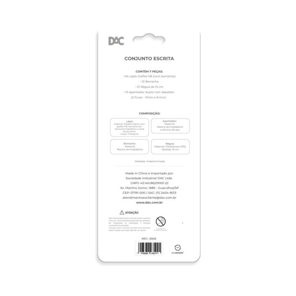 Conjunto de Escrita 7 Peças Hello - DAC