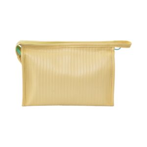 Necessaire Emborrachada Amarelo "COISINHAS FELIZES" 23x6x16cm - FLORIE - UND